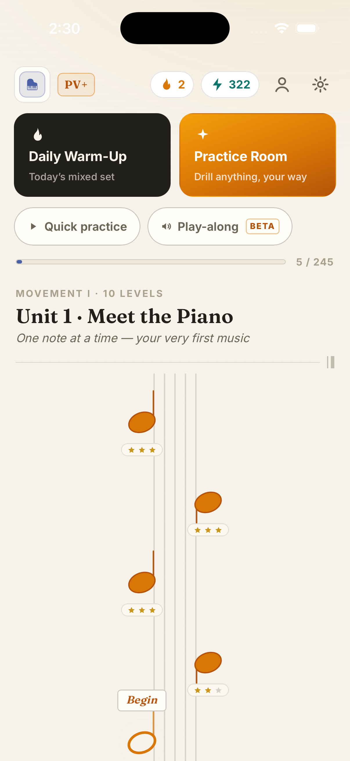 The Read Between the Lines level path