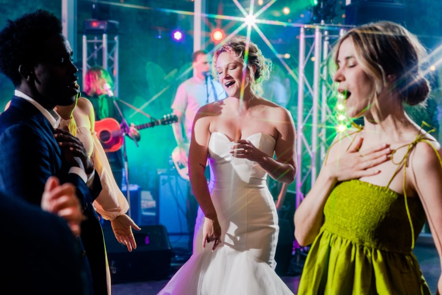 Couple dancing at a celebration